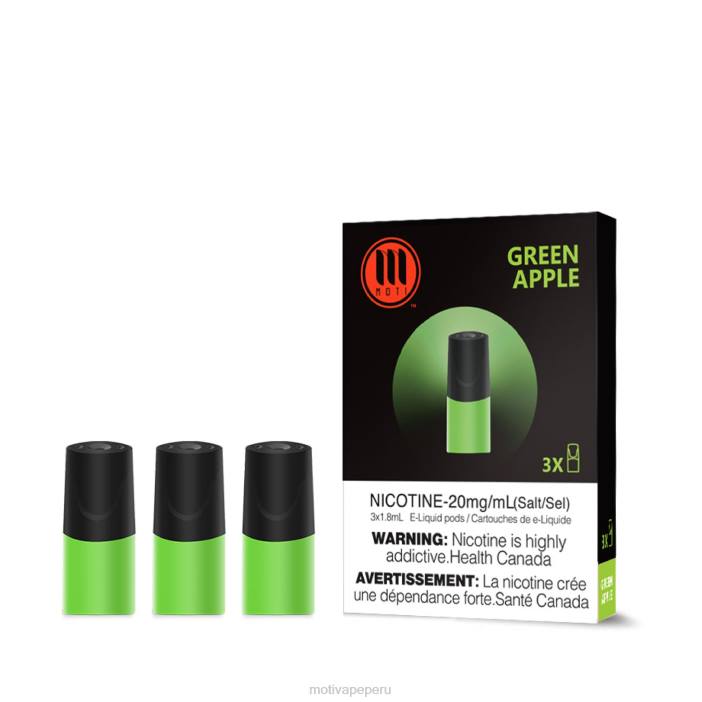 66V0103 MOTI Classic Pods Green Apple | MOTI vape precio