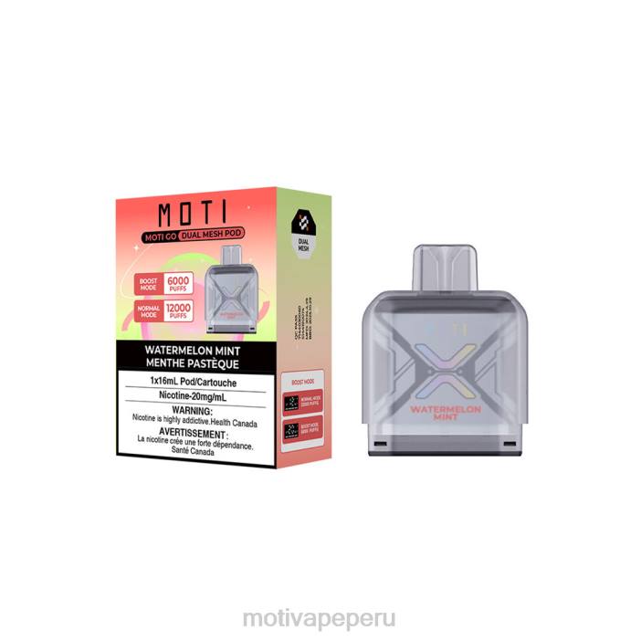 66V089 MOTI Go Pro Disposable Pod Watermelon Mint | MOTI vape review