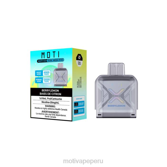 66V090 MOTI Go Pro Disposable Pod Berry Lemon | MOTI vape refill