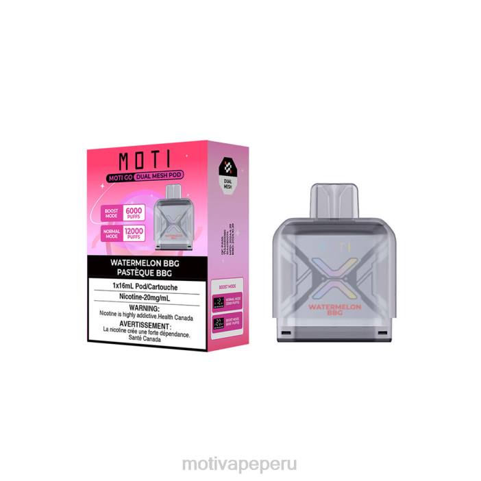 66V092 MOTI Go Pro Disposable Pod Watermelon Bubblegum | MOTI vape Lima