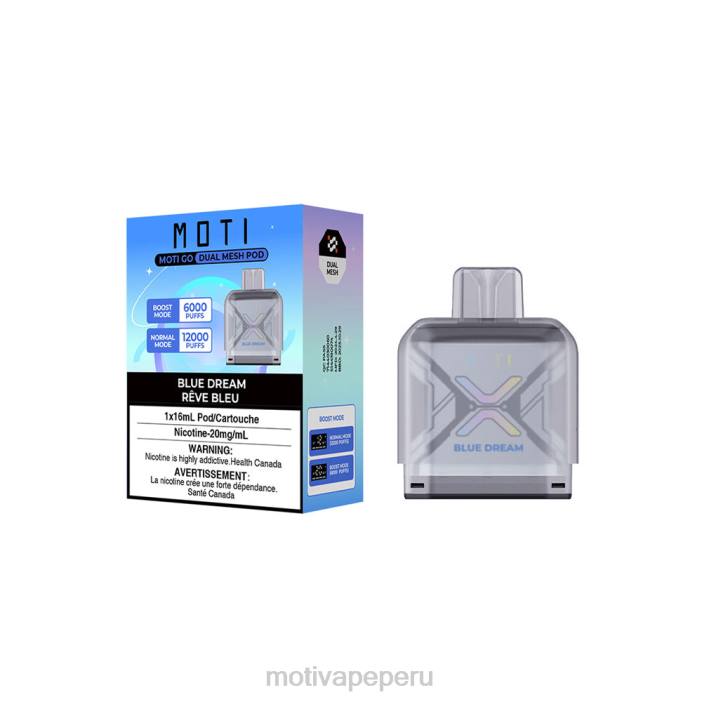 66V093 MOTI Go Pro Disposable Pod Blue Dream | MOTI vape precio