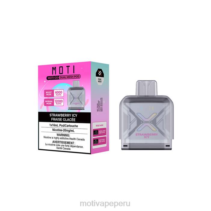 66V095 MOTI Go Pro Disposable Pod Strawberry Icy | MOTI vape amazon