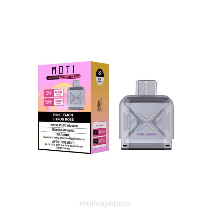 48LN87 MOTI Go Pro vaina desechable limon rosa | MOTI precio Peru