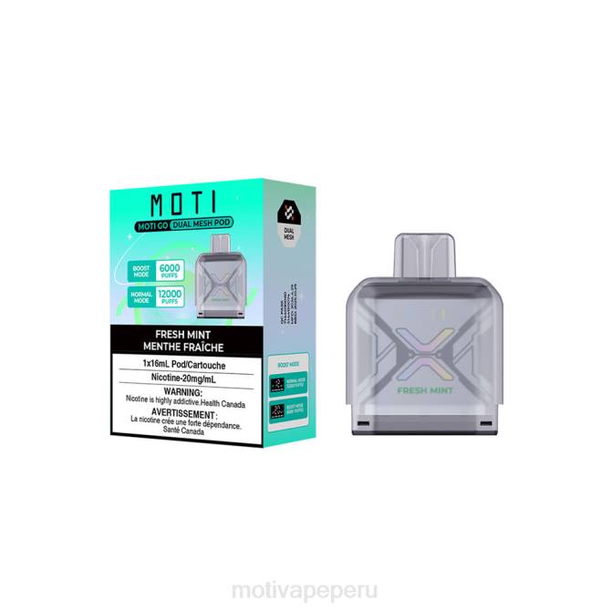 48LN91 MOTI Go Pro vaina desechable menta fresca | MOTI vape Peru